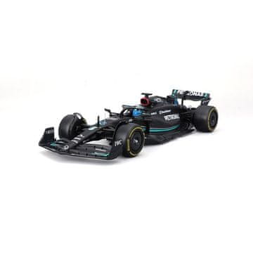 BBurago - RACE F1 v dekorativni škatli, Mercedes-AMG Petronas W14 E (2023), #63 George Russell, 1:24