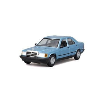BBurago - Avtomobili HOBBY, Mercedes-Benz 190 E 2.6, modra kovinska, 1:24