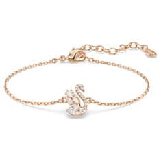 Swarovski Elegantna pozlačena zapestnica s cirkoni Swan 5738202