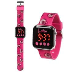 Disney DISNEY Toy Story Lotso Roza digitalna ura, LED zapestna ura za dekleta