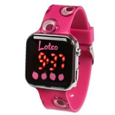 Disney DISNEY Toy Story Lotso Roza digitalna ura, LED zapestna ura za dekleta