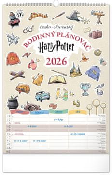 Stenski koledar Družinsko načrtovanje Harry Potter 2026
