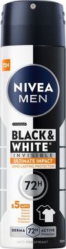 Nivea Antiperspirant v spreju Men Invisible Black & White Ultimate Impact 150 ml