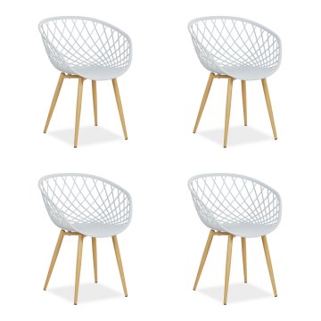 Homestyle4U Vrtni stolni komplet, 62x80x57 cm, siva, z naslonjali za roke