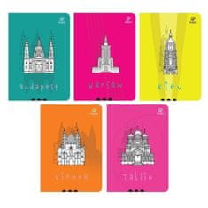 shumee Zvezek A5/64K mreža Cities (10 kosov)