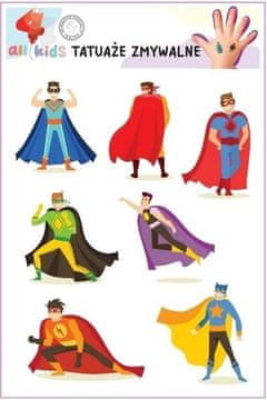 shumee Začasne tetovaže superjunakov za otroke