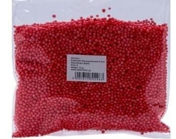 shumee Stiroporne kroglice 4 mm rdeče 10 g
