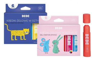 shumee Gel svinčniki v palčkah 10 g 6 barv BB Kids mix