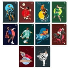 shumee Zvezek A5/64K mrežasti športni (10 kosov)