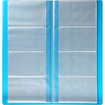 shumee Etui za vizitke iz PP za 128 vizitk, moder