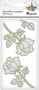 shumee Samolepilni kristali, rožnato zlato in belo, 2 kosa