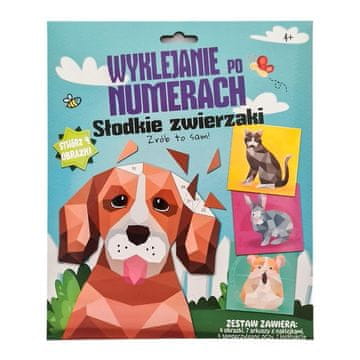 shumee Lepljenje po številkah. Kužek.