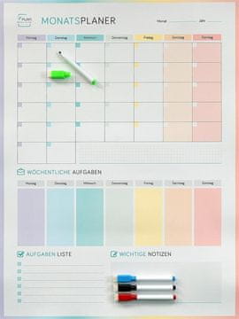 shumee Mesečni magnetni planer, nemški
