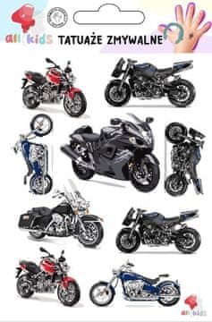 shumee Začasne tetovaže za otroke: dirkači in motorji