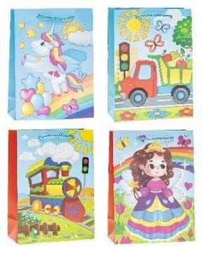 shumee 3D Pop-Up vrečka 18x24x8cm ROSETT mix