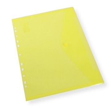 shumee Mapa za kuverte A4 z evroperforacijo, rumena