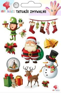 shumee Začasne božične tetovaže za otroke 2