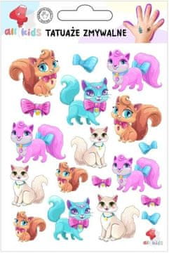 shumee Začasne tetovaže za otroke Vesele mačke