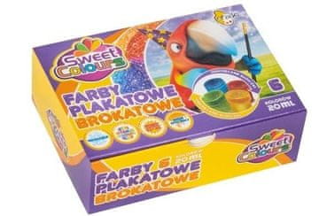 shumee Bleščeče barve za plakate 6 barv 20 ml