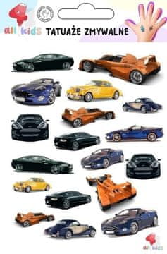 shumee Začasne tetovaže za otroke Avtomobili