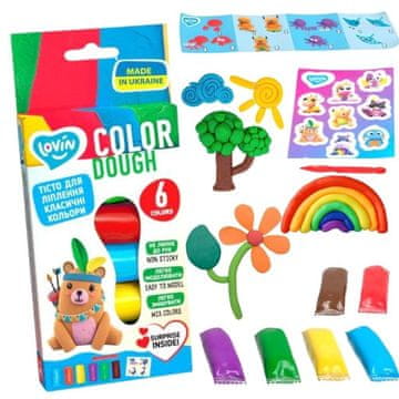 shumee Modelirni set s testom v 6 barvah