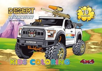 shumee Pobarvanka A4, 18 slik Puščavski bojevniki