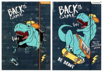 shumee Mapa z elastiko Skate Dino A4