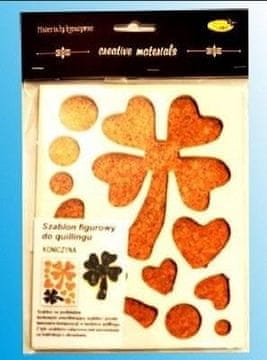 shumee Predloga za quilling figuro deteljice 14,5x19cm