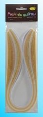 shumee Trakovi za quilling 3mmx50cm kremne barve 100 kosov