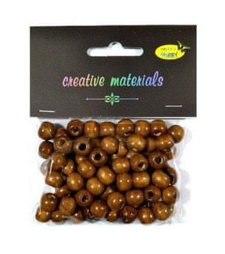 shumee Lesene perle rjave 10 mm 25 g