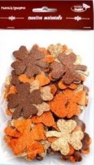 shumee Bleščeče detelje, rjavega odtenka, 44 kosov.