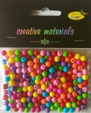 shumee Okrogle pisane perle 6 mm približno 22 g