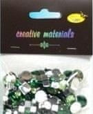 shumee Kristalni elementi v zelenih tonih 4-12 mm 25 g