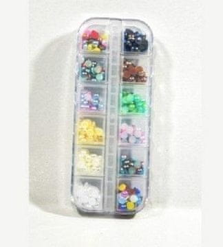 shumee Mavrični polbiseri 5 mm, 12 barv