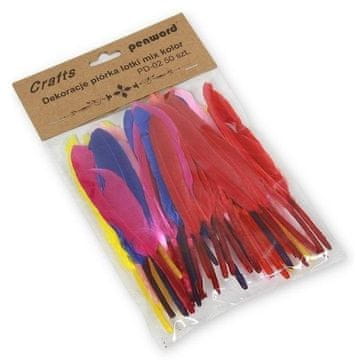 shumee Mešanica peres za shuttlecock 10-15cm 50 kosov