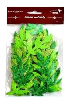 shumee Bleščeče veje, zelene barve, 36 kosov