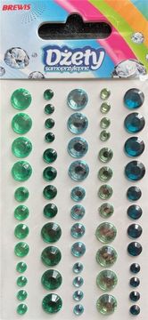 shumee Samolepilni okrasni kamni 60 kosov