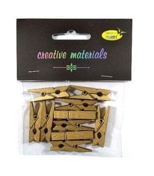 shumee Zlate lesene sponke 35 mm 10 kosov