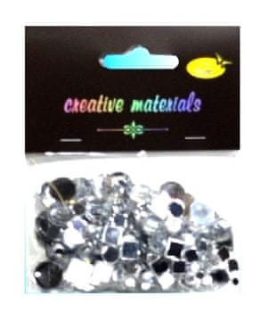 shumee Srebrni kristalni elementi 4-12 mm 25 g