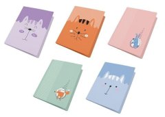 shumee Plastificirana mapa A4 z elastiko Otroški pastelni papir (10 kosov)