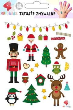 shumee Začasne božične tetovaže za otroke 4
