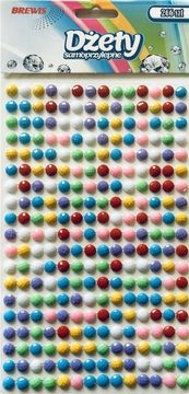 shumee Samolepilni pastelni okrasni kamni 6 mm 266 kosov