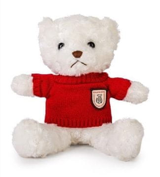 shumee Beli medvedek 22 cm v rdečem puloverju