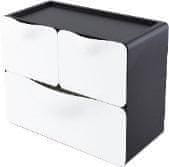 shumee Črn organizator za pisanje s 3 predelki