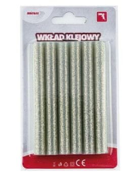 shumee Srebrni bleščeči lepilni vložki 11 mm x 10 cm 6 kosov