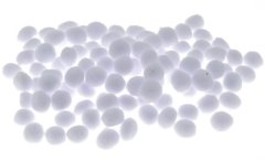 shumee Beli pomponi 10 mm 100 kosov