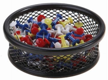 shumee Majhen okrogel črn vrček s sponko za papir