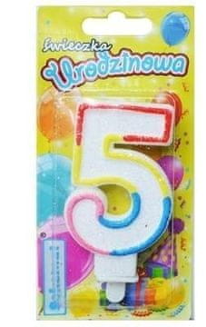 shumee Rojstnodnevna sveča 5