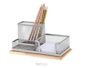 shumee 3Srebrna škatla za orodje z lesom