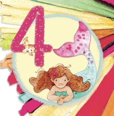 shumee Kvadratna voščilnica CL4204_PO Rojstni dan 4 deklica